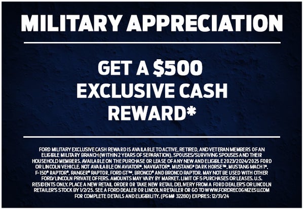 $500 Exclusive Cash Reward