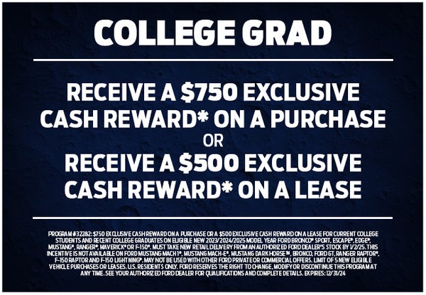 $750 OR $500 Cash Reward