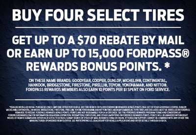 Buy Four Select Tires, Get Up To A $70 Rebate By Mail
