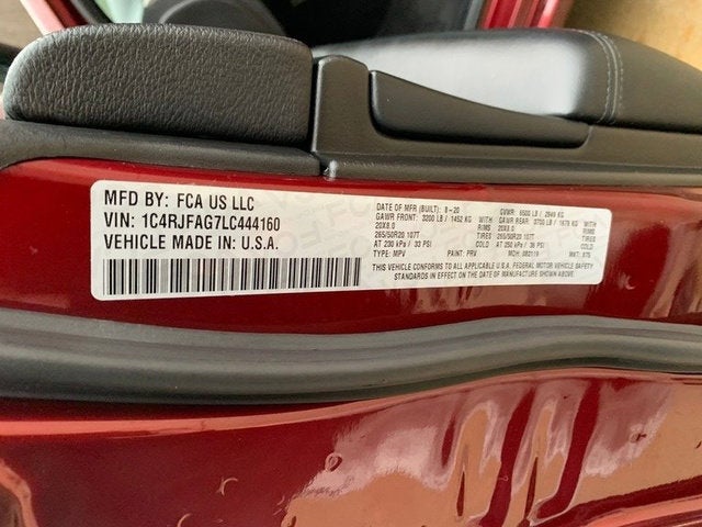 2020 Jeep Grand Cherokee Altitude