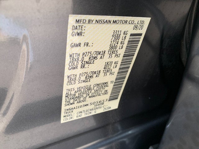 2021 Nissan Titan PRO-4X