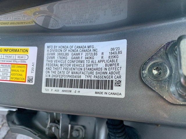 2023 Honda Civic Sedan Sport