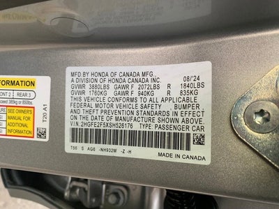 2025 Honda Civic Sedan Sport