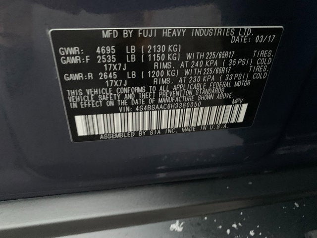 2017 Subaru Outback 2.5i