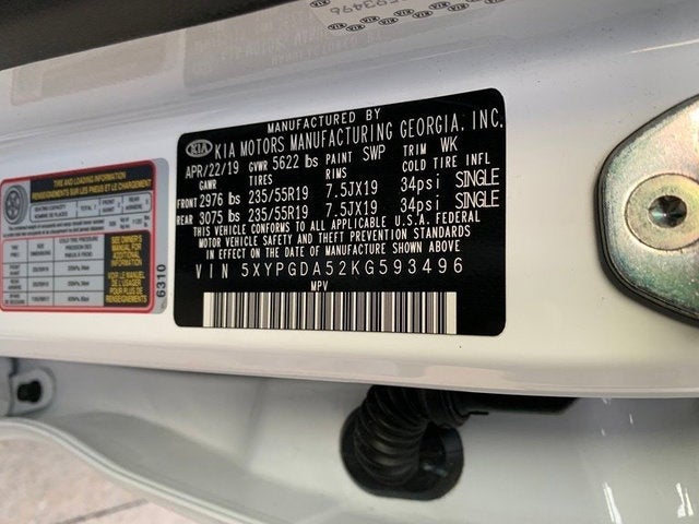 2019 Kia Sorento S V6