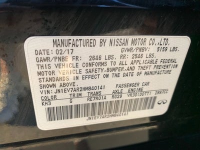 2017 INFINITI Q50 3.0t Signature Edition