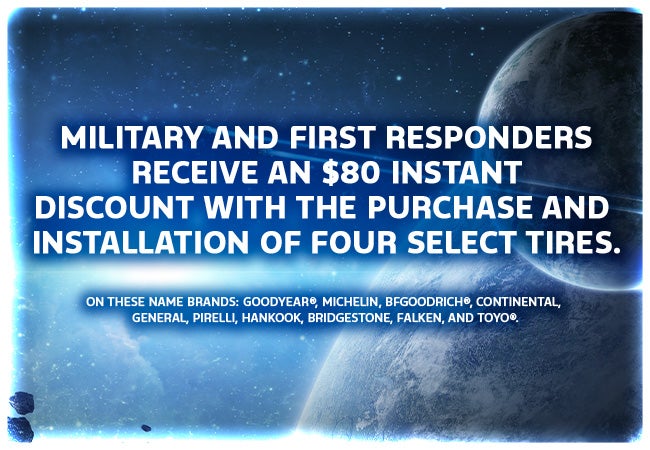 Military and First Responders $80 Discount